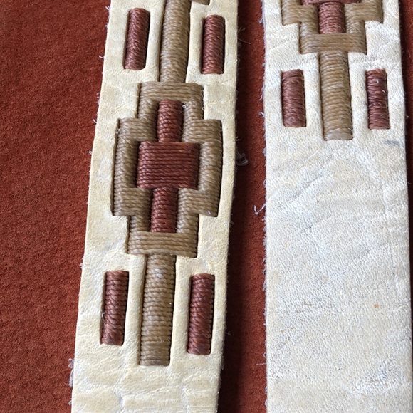 Genuine Argentinian leather belt embroidered - Picture 4 of 6
